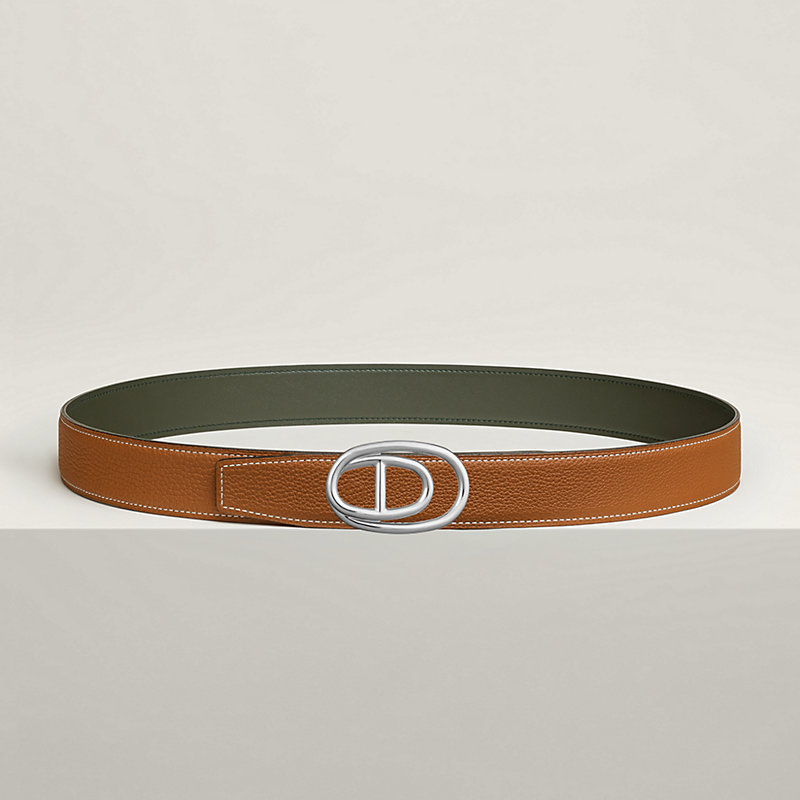 Odyssee 벨트 버클 & 리버서블 가죽 스트랩 32mm