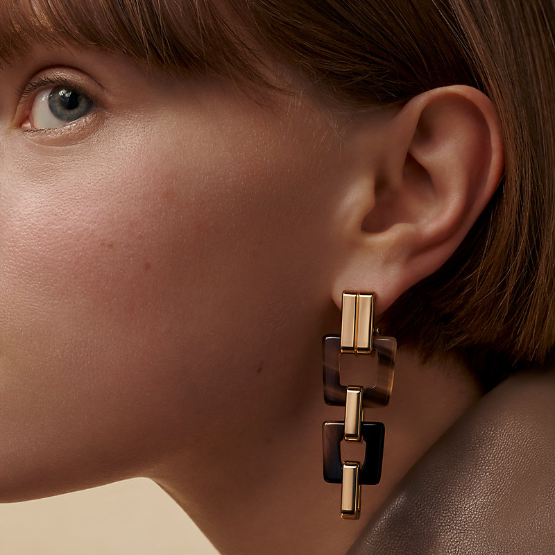 【エレガント】HERMES Ohrringe Epure Equestre, grobes Modell Epure Equestre earrings, large model | Hermès Canada