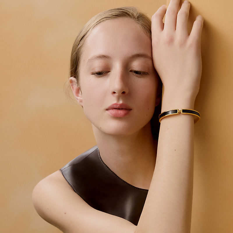 Olympe bracelet - Black | Hermès USA