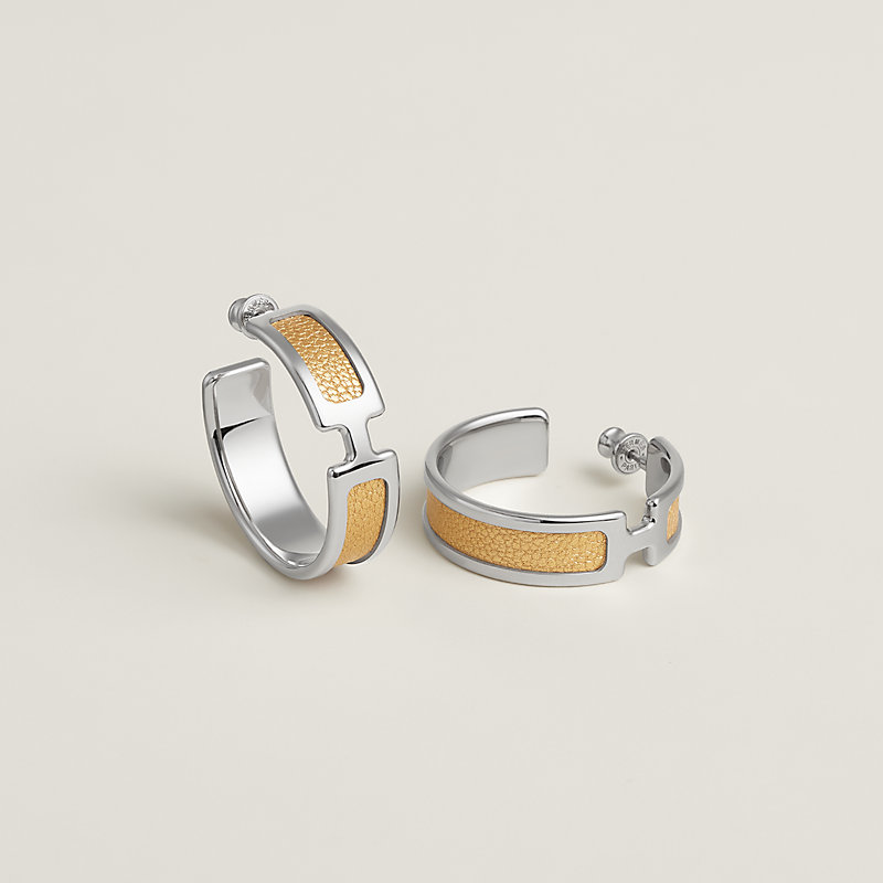 Olympe earrings - Yellow | Hermès Canada Olympe earrings - Yellow | Hermès Canada