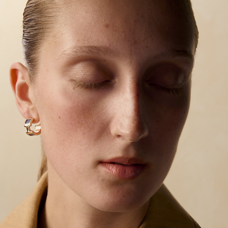 ♢HERMES♢Olympre♢GM♢ Olympe earrings, small model - Blue | Hermès USA
