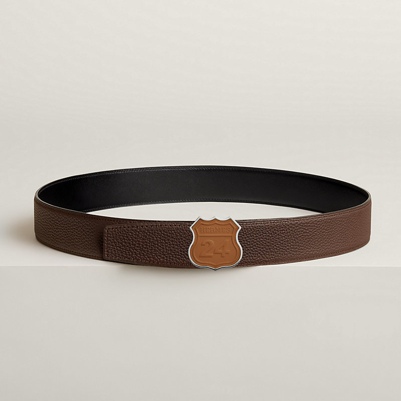 On the Road belt buckle & Reversible leather strap 38 mm | Hermès USA