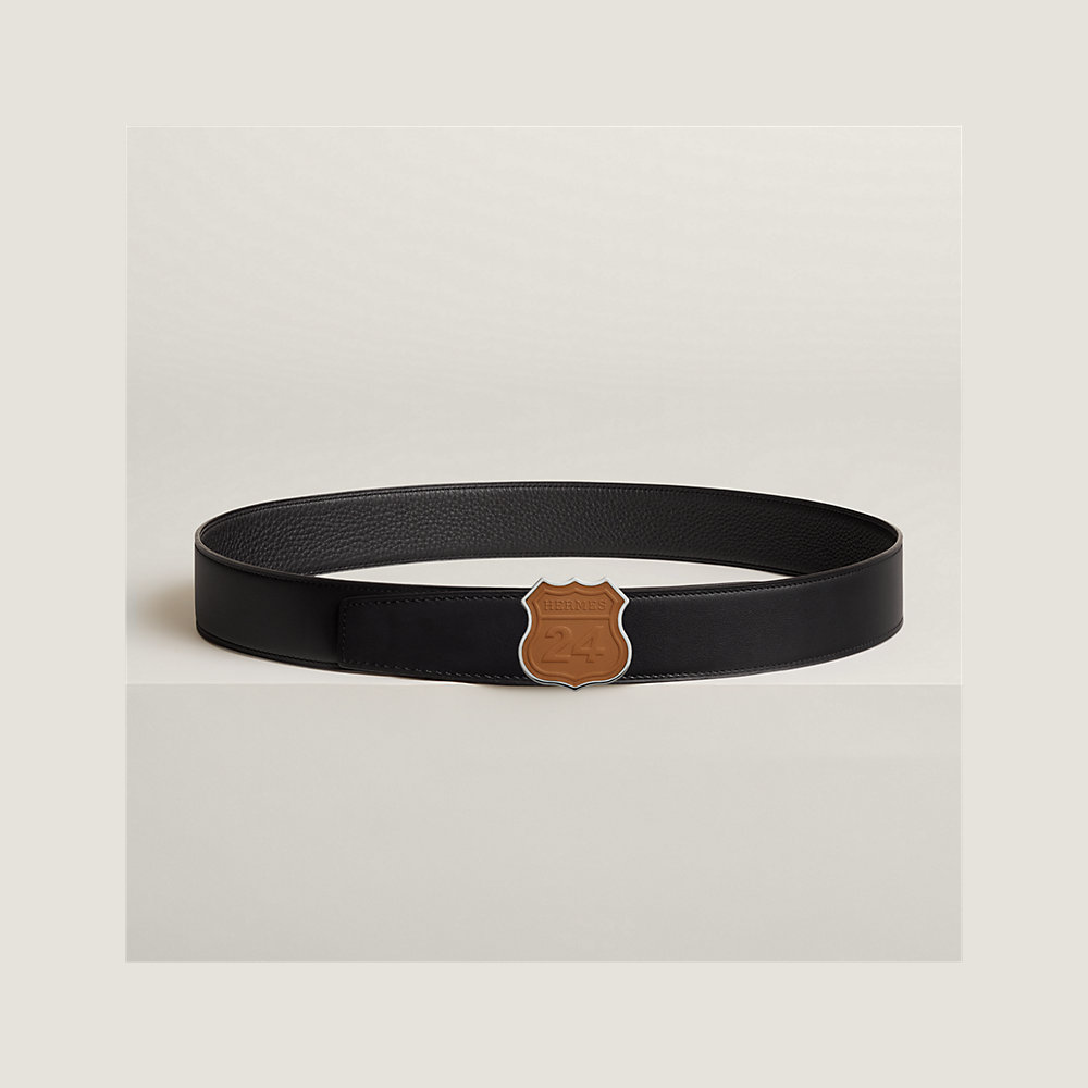 Louis Vuitton Black Leather Travelling Requisites Belt Size 80/32