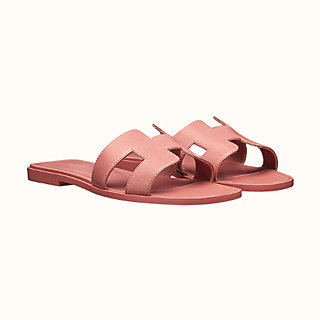 hermes oran sandals pink