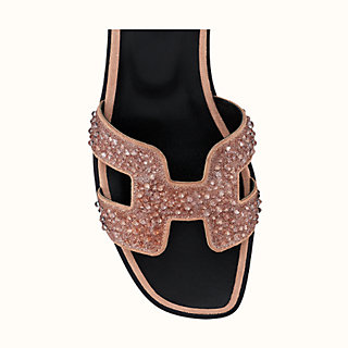 hermes oran crystal sandals