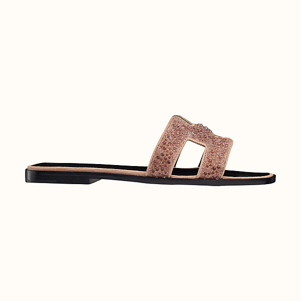 hermes oran crystal sandals