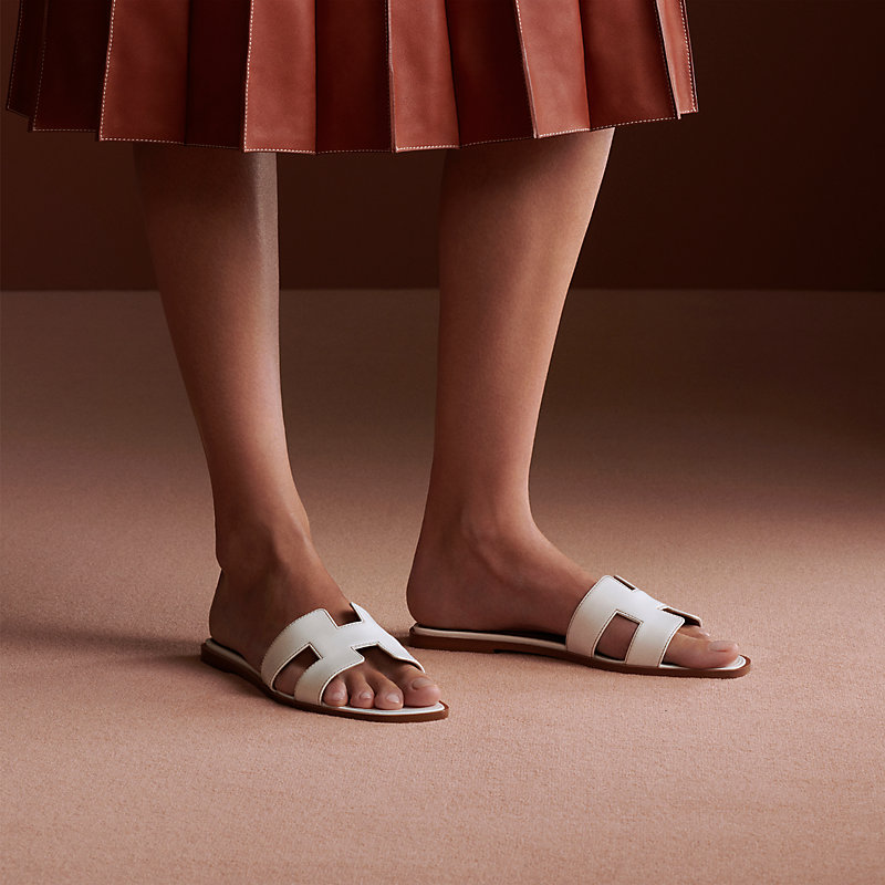 hermes mink oran sandals