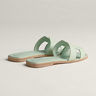 ❄️ RARE ❄️ Hermes Oran Epsom Sandals Blue Littoral 38, Luxury