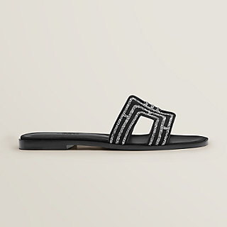 hermes velvet sandals