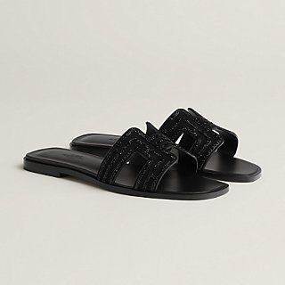 Oran sandal Black Hermès Canada