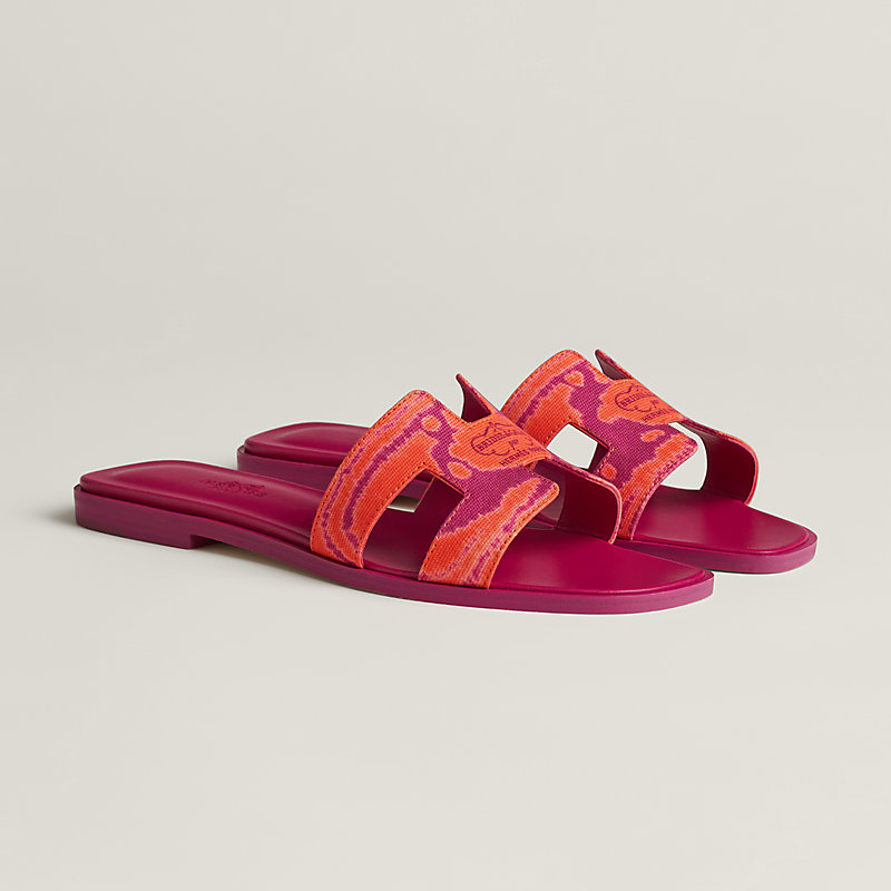 Hermes, Shoes, Hermes Oran Sandals New Authentic Color Rouge Jaipur Eu 85