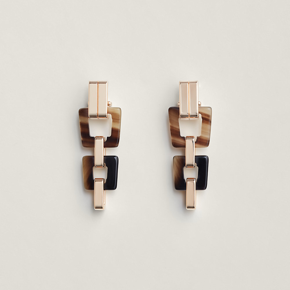 HERMES お洒落な【Orecchini Cor, modello piccolo】ゴールド Orecchini Ecuyère, modello piccolo | Hermès Italia