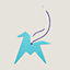 Origami horse charm, View: front, front, view 5 of 6