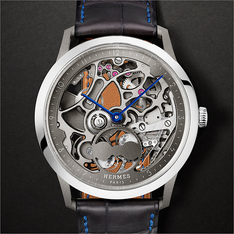 エルメス　HERMES Orologio Slim d'Hermès Squelette Lune, 39,5 mm | Hermès Italia