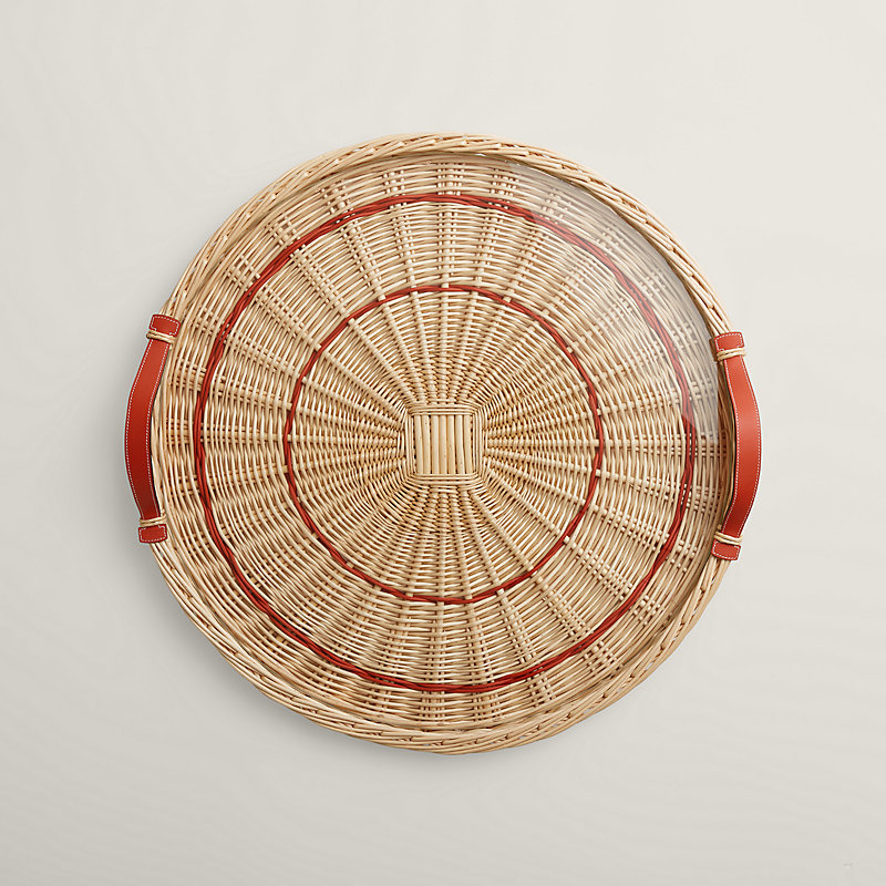 Oseraie Color round tray, large model