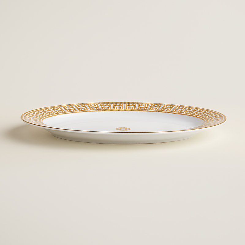Ovale Schale Mosaïque au 24 Gold, kleines Modell