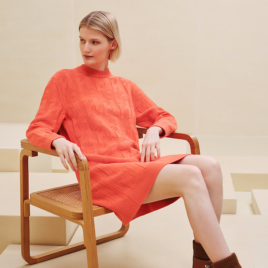 Unique Collar Oversized Red Sweater Dress Unique Collar Oversized Red Sweater Dress