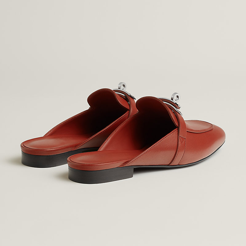 Chaussures Femme HERMÈS Kelly Oz Mule Noir - Pointure 38 - Décontractées En Peau De Chèvre
