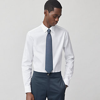 long sleeve polo with necktie