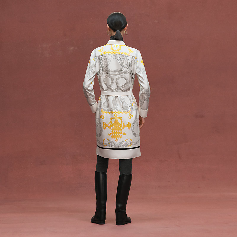 ◆パリ風スタイル◆HERMES◆コットンTシャツ Cartouche Palefroi Palefroi Remix