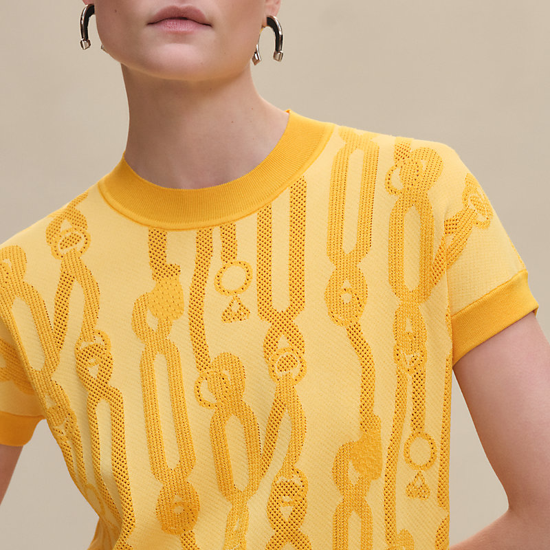 "Palefroi Remix" short sleeve sweater