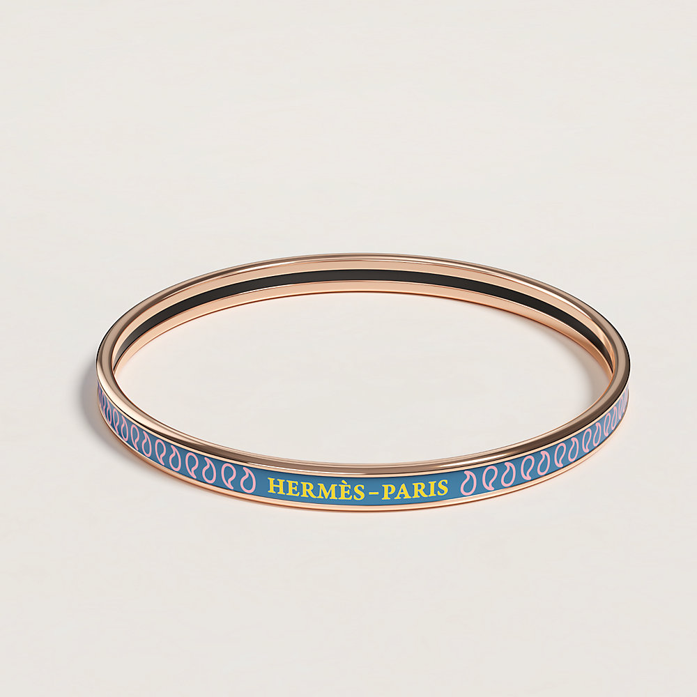 Palmettes Composees bangle - Blue | Hermès Singapore