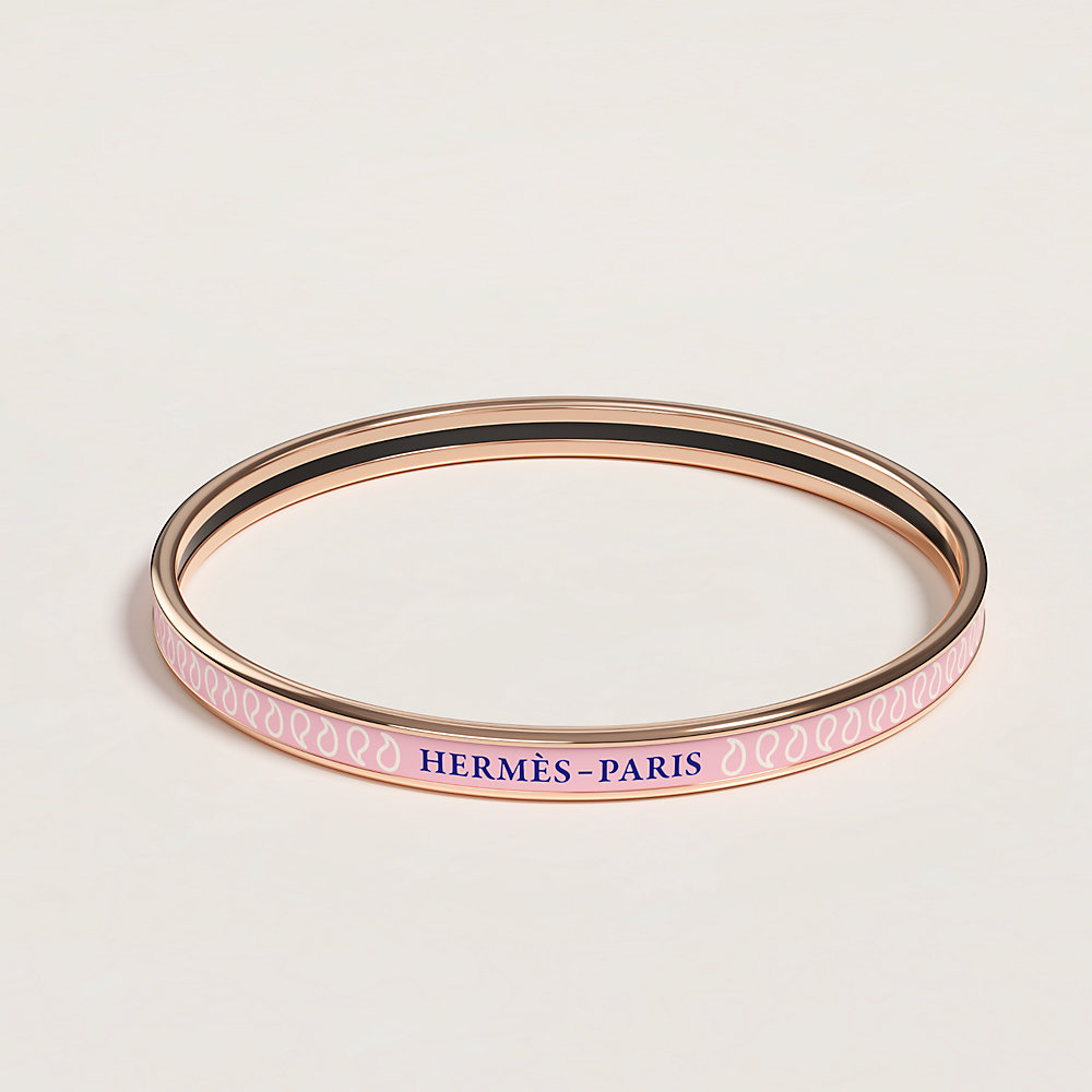 Palmettes Composees bangle - Pink | Hermès UAE