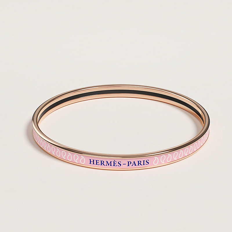 Palmettes Composees bangle - Pink | Hermès Thailand