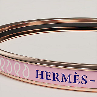 Palmettes Composees bangle - Pink | Hermès Singapore