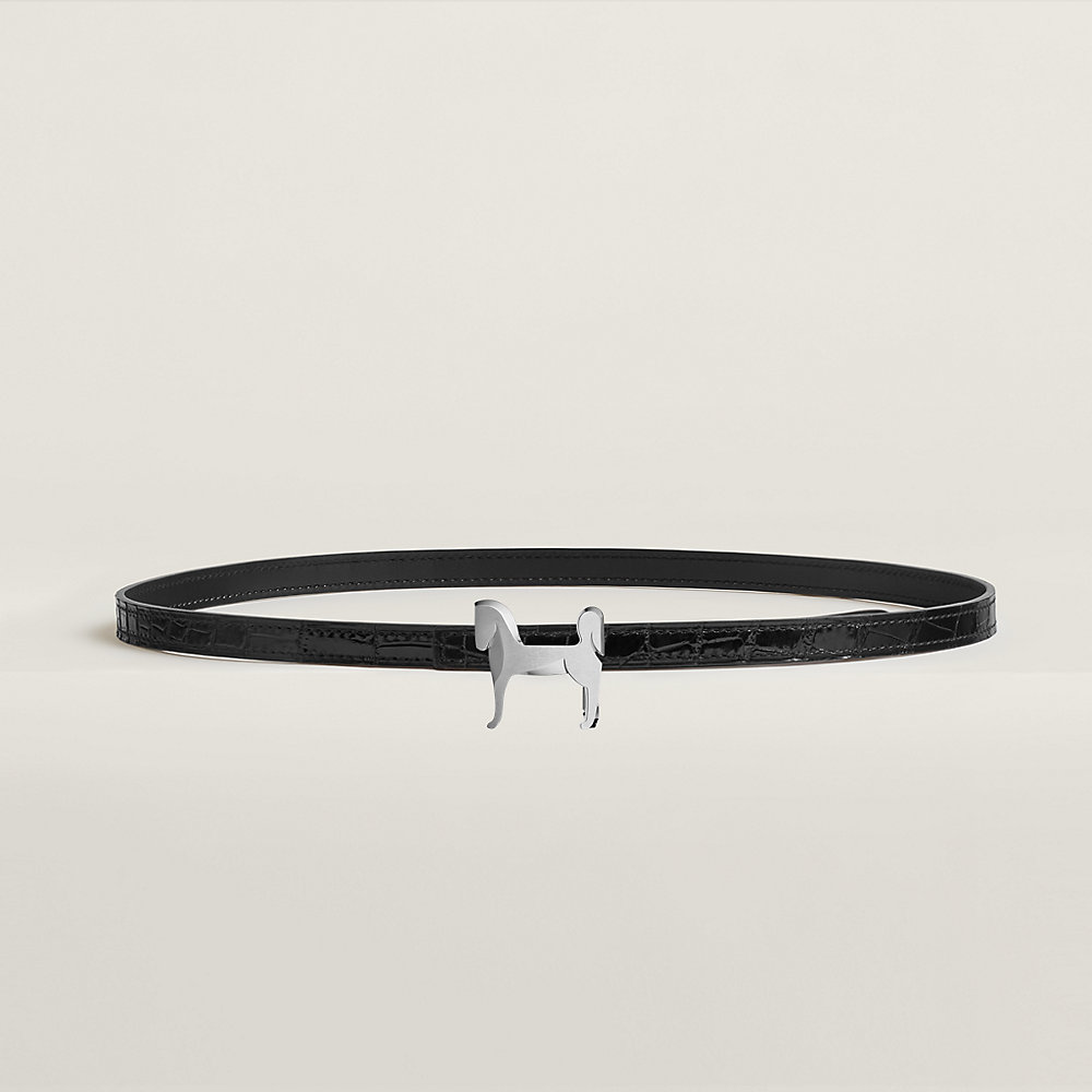 Panache belt buckle & Leather strap 13 mm | Hermès USA