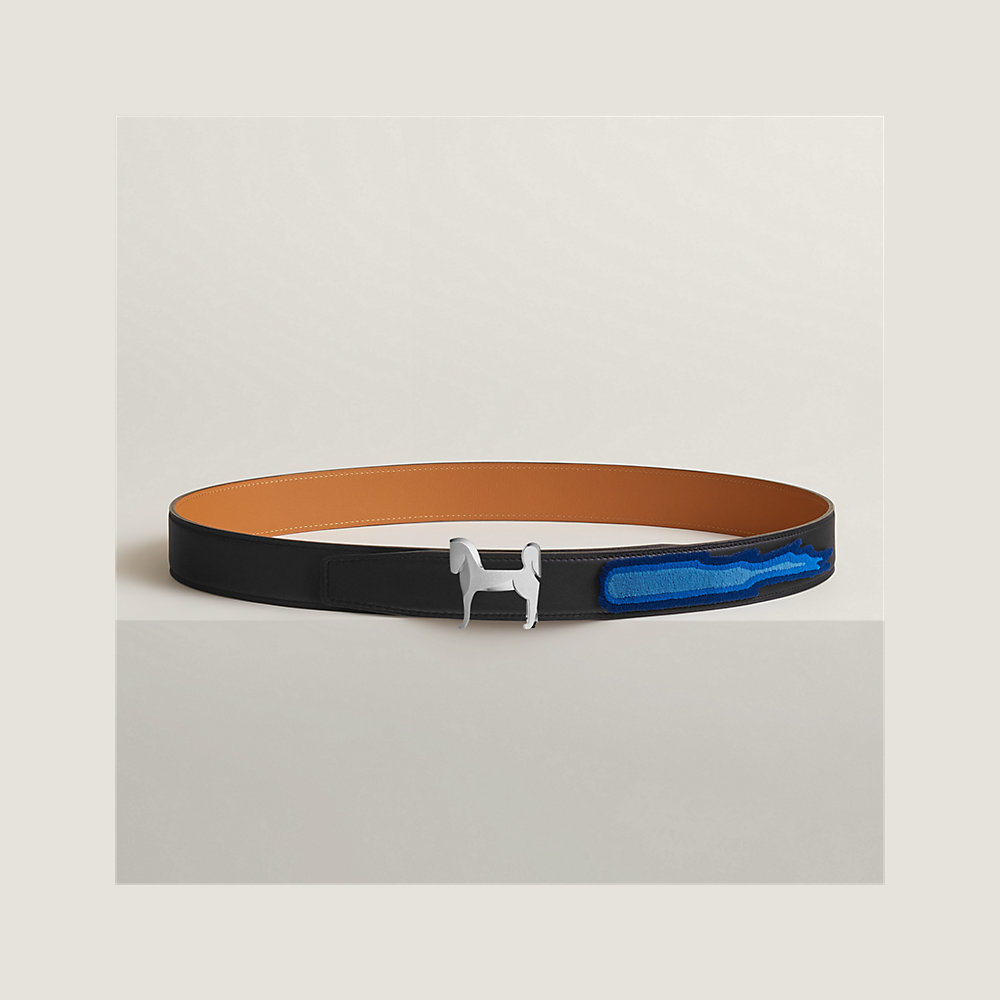 Panache belt buckle & Leather strap 32 mm | Hermès Canada