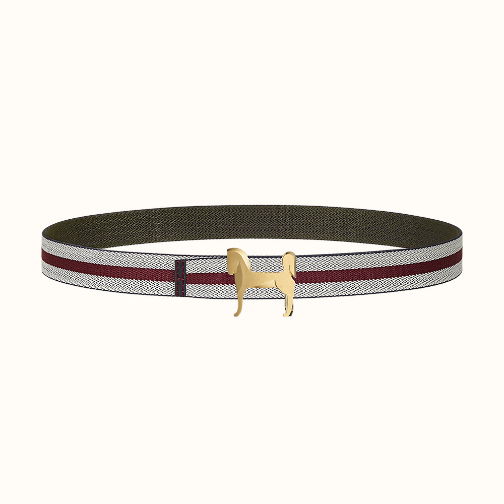 Panache belt buckle & Rayure strap 32 mm | Hermès UK