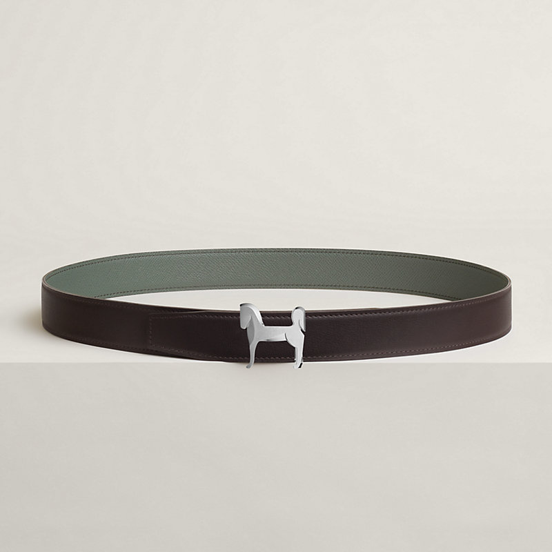 Panache belt buckle & Reversible leather strap 32 mm