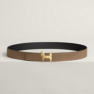 Panache belt buckle & Reversible leather strap 32 mm