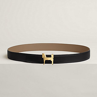 Panache belt buckle & Reversible leather strap 32 mm