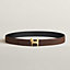 Panache belt buckle & Reversible leather strap 32 mm, view 2 of 3