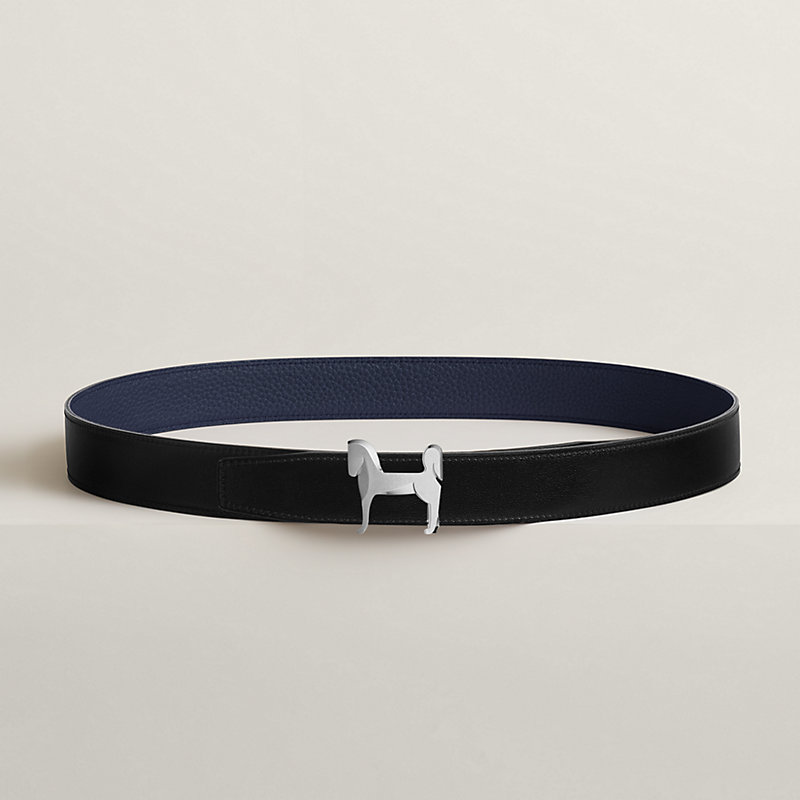 Panache belt buckle & Leather strap 32 mm