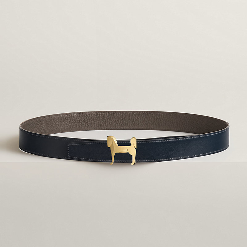 Panache belt buckle & Reversible leather strap 32 mm