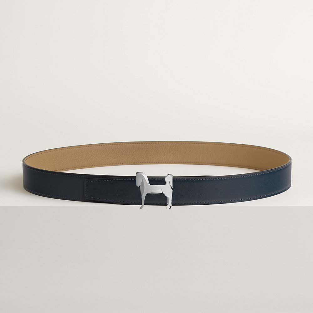 【出会えた一点物】HERMES リバーシブル ベルトストラップ ベルトバックル 《マイH》 & リバーシブルベルト 《エルメス
