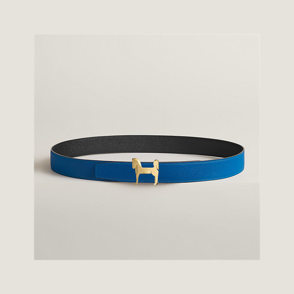 Panache belt buckle & Reversible leather strap 32 mm | Hermès UK