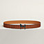 Panache Zebre belt buckle & Leather strap 32&nbsp;mm, View: , view 1 of 2
