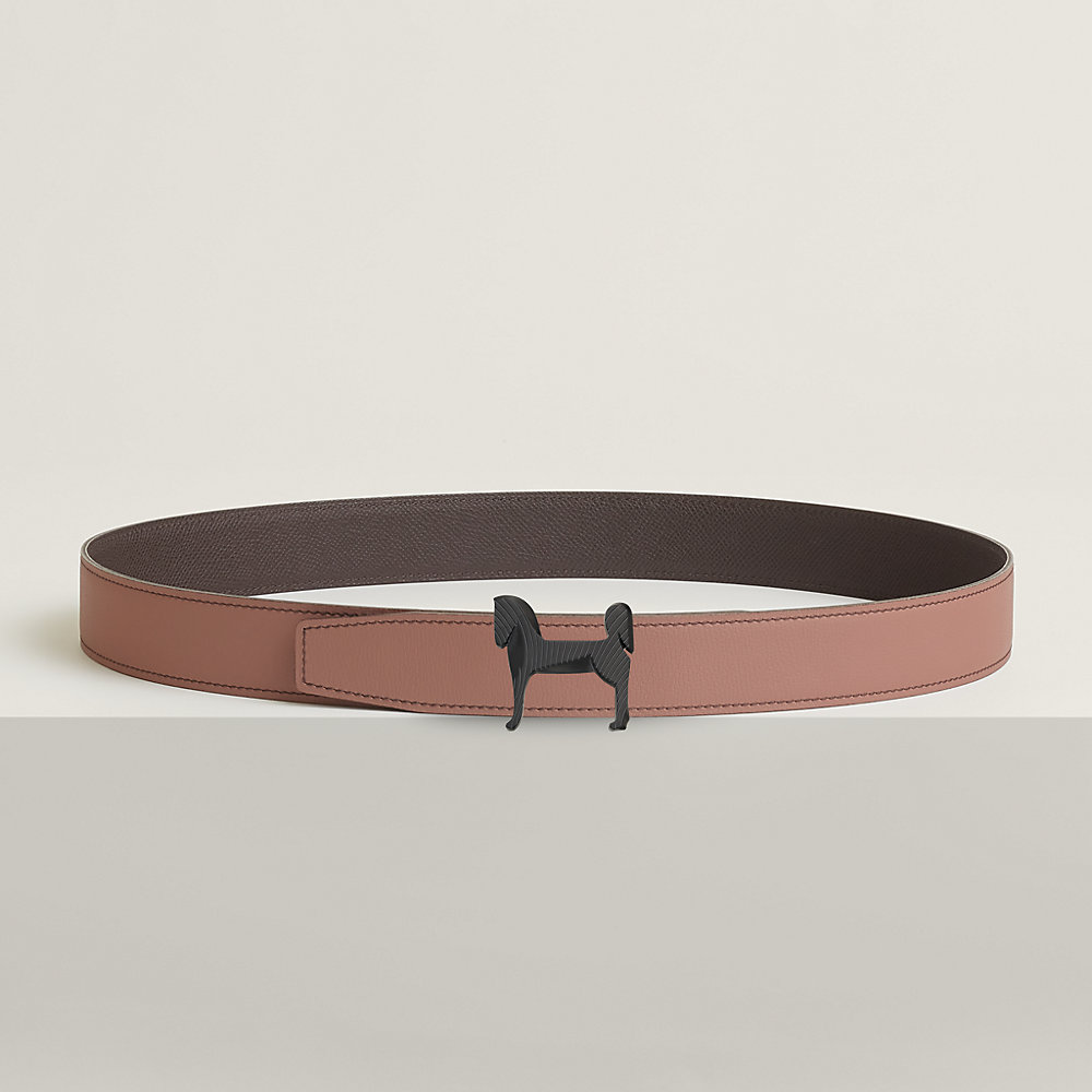 Panache Zebre belt buckle & Reversible leather strap 32 mm