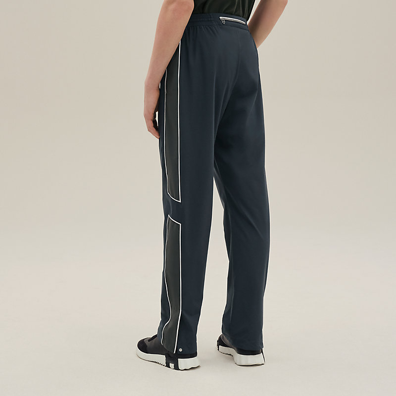 Pantalon Long Tricot HERMÈS 22AW Jambes Larges Ligne H Taille 36 - Couleur Ivoire - Occasion TB