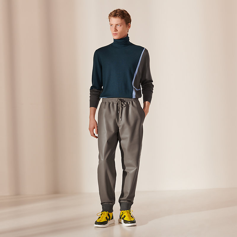 Pantalon de jogging en cuir