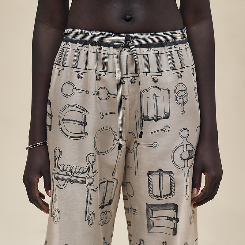 Pantalon de plage imprimé «&nbsp;Cahier du Colporteur&nbsp;»