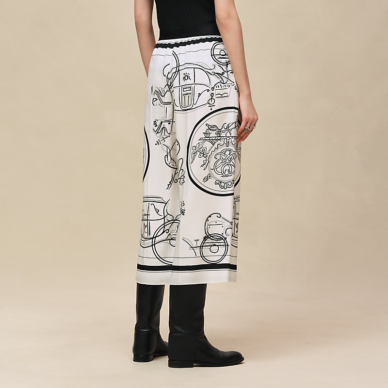 Pantalon pyjama court imprimé «&nbsp;Ex-Libris à Main Levée&nbsp;»