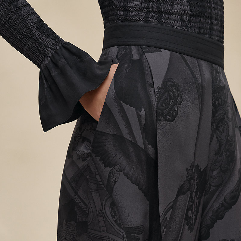Pantalon pyjama imprimé «&nbsp;Soleil de Soie Poudré&nbsp;»