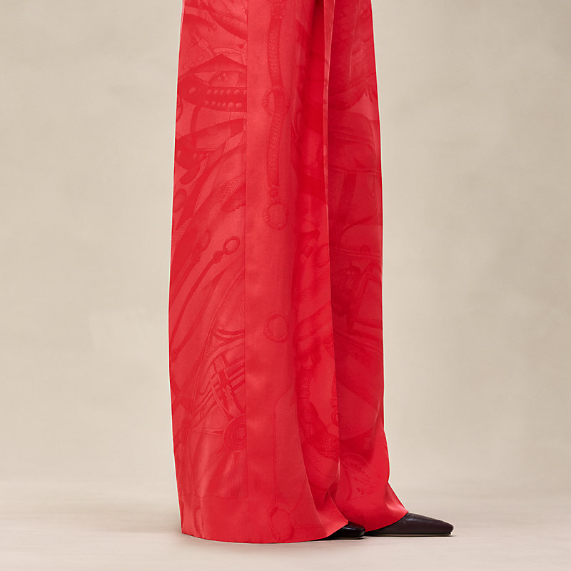 Pantalon pyjama imprimé «&nbsp;Soleil de Soie Poudré&nbsp;»