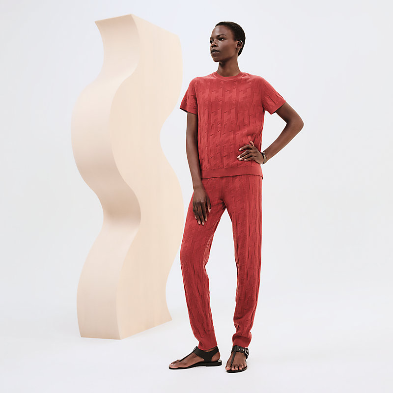 Pantalones de inspiración jogging motivo "H"