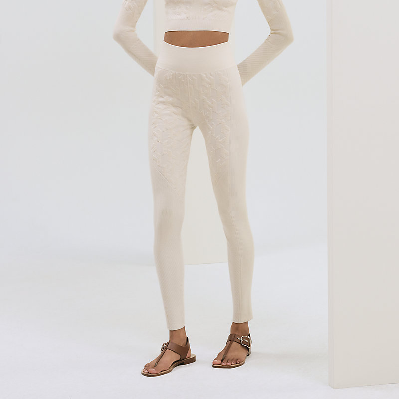 Pantalones de inspiración leggings con motivo "H"